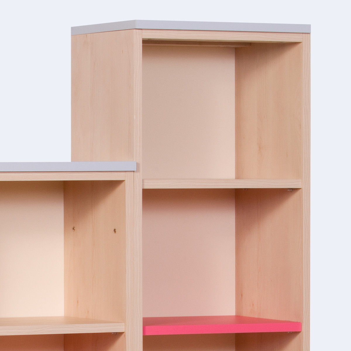 Regał 3-częściowy różowy